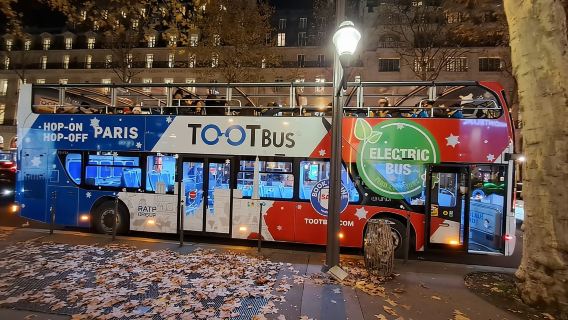 París: Tour de descubrimiento Hop-On Hop-Off y París de noche