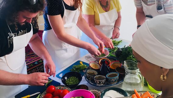 Moroccan Cooking Class & Marrakech Market Visit with Chef Khmisa