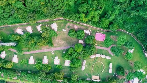 深圳悅野露營地·不過夜露營【提供戶外天幕桌椅+烤肉/燒烤/下午茶+支援團建定制】
