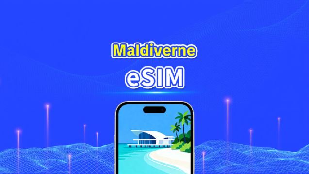 Maldiverna eSIM | 5G/4G | Höghastighetsdata | 24 timmar | Antal dagar kan väljas | QR-kod