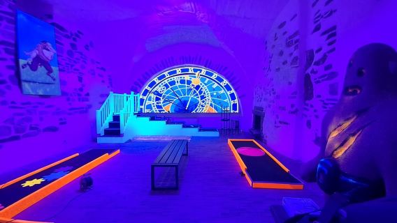 Prague Black Light Mini Golf Admission Ticket