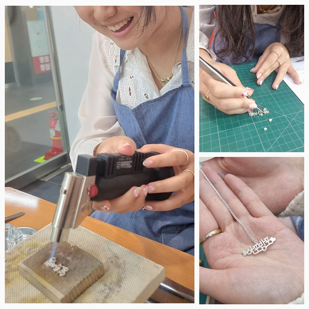 Seoul Korean Alphabet (Hangeul) Jewelry Making Experience (Lettering Jewelry Lab)