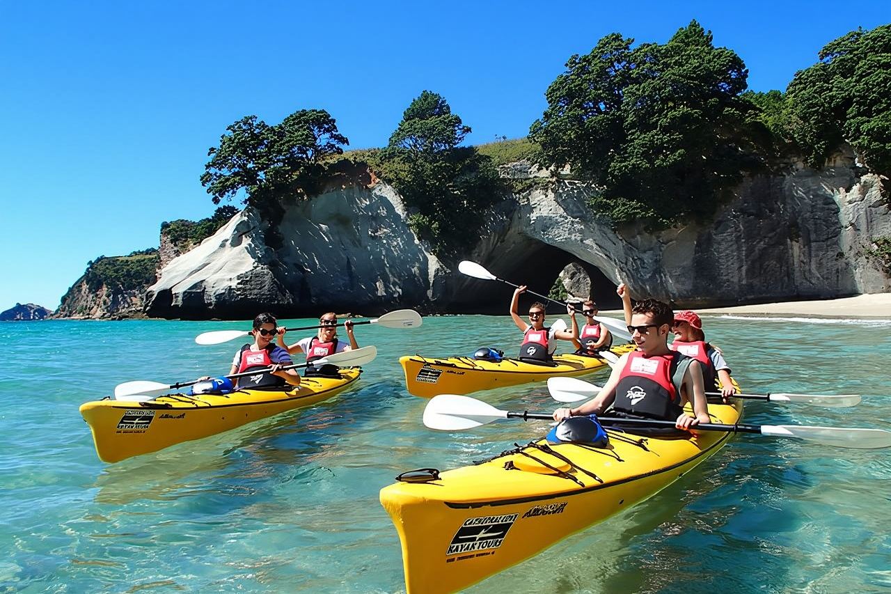 Recorrido en kayak por Cathedral Cove