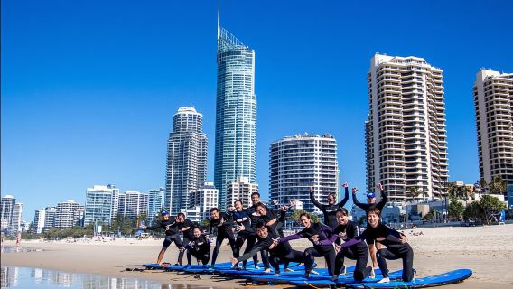 2-часовой урок серфинга в Серферс Парадайс Бич на Голд-Косте