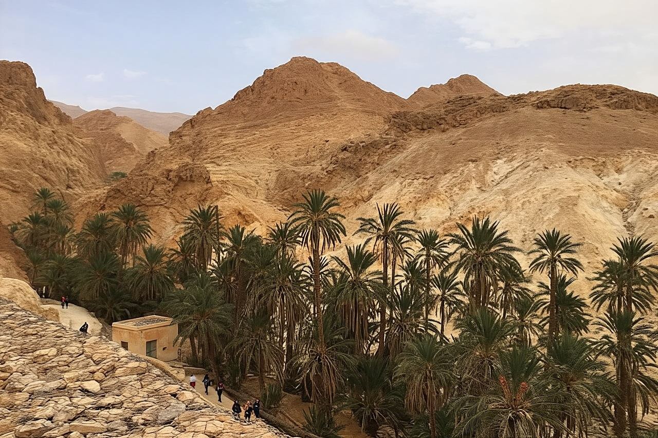 Excursión de medio día a los oasis de montaña desde Tozeur