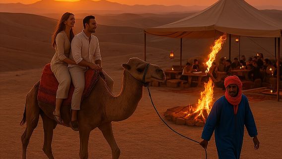Marrakech: Agafay Desert Sunset, Camel Rides & Dinner Show