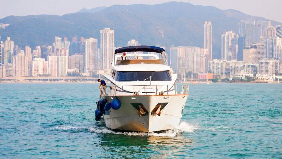 홍콩 요트 대여: 92피트 이탈리아 수입 요트 전세 (25~55명 탑승) - 생일, 프로포즈, 비즈니스, 팀 빌딩, KTV, 화이트 와인, 샴페인