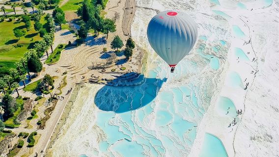 Pamukkale Hot Air Balloon Sunrise Flight, Certificate, Champagne