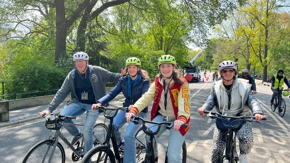 Fahrradverleih im Central Park in New York City