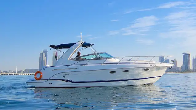 杜拜：乘坐34英尺遊艇的私人遊艇巡航