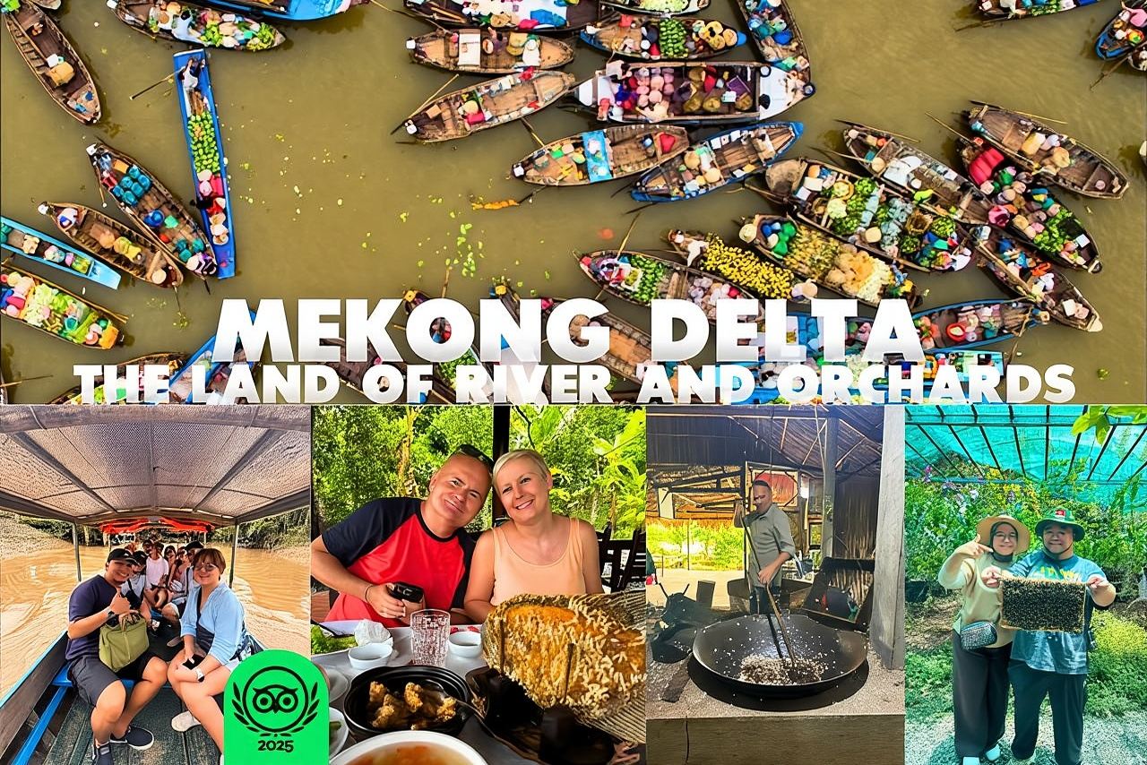 Authentisches Mekong-Delta: Tuk-Tuk-, Ruderboot- und Fahrradtour