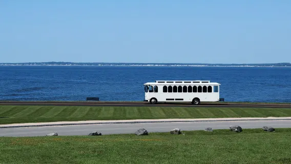 90-minütige geführte Panoramatour mit der Trolleybahn in Newport (ab 8 Jahren)