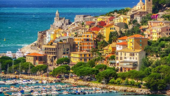 From Milan: Cinque Terre with Portovenere and Boat Cruise