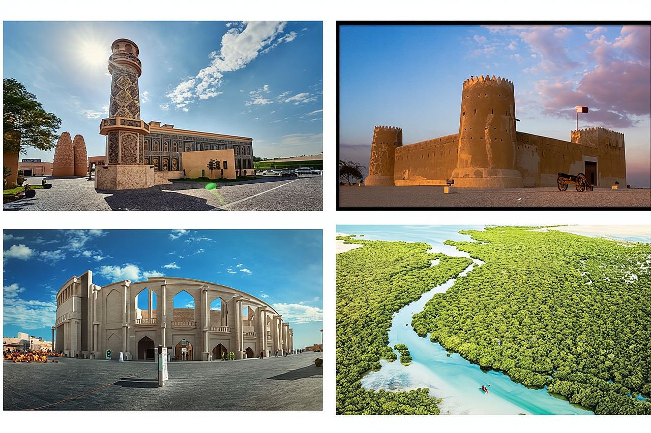 カタール：市内とカタール北部の終日ツアー|歴史と遺産