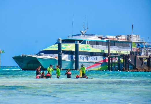 Cairns Green Island Cruise on Big Cat [Optional Snorkeling or Glass Bottom Boat] AUD 105.23