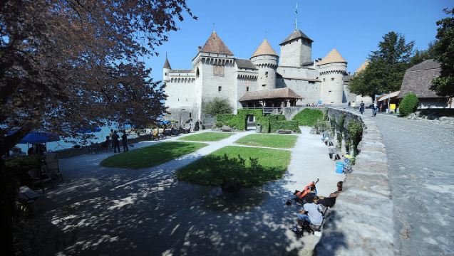 Entrada al Castillo de Chillón en Montreux