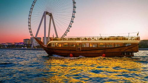 Dubai Marina Sunset Dinner Dhow Cruise with Private Transfers Day Tours 2