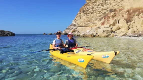 Cagliari: Excursão Guiada de Caiaque no Golfo de Cagliari