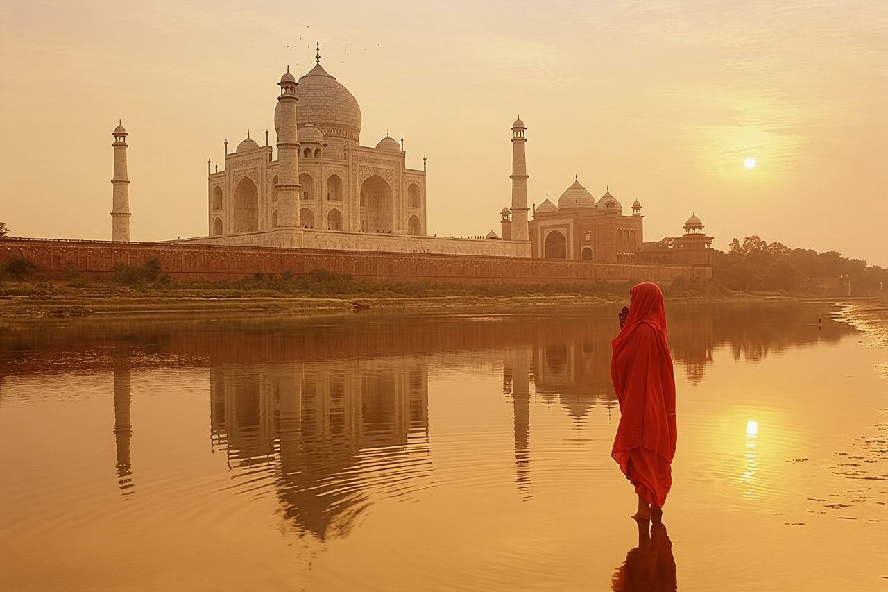 Tour all'alba al Taj Mahal con conservazione degli elefanti da Delhi