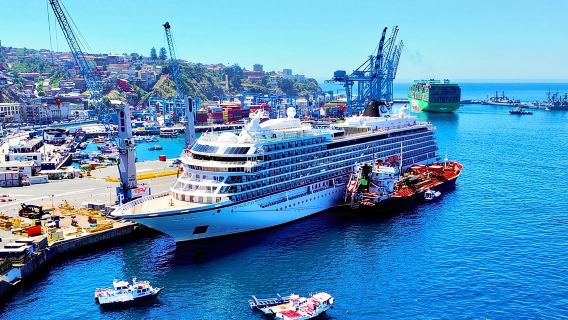 Tour post crociera a Valparaiso e rientro in cantina all'aeroporto o in hotel