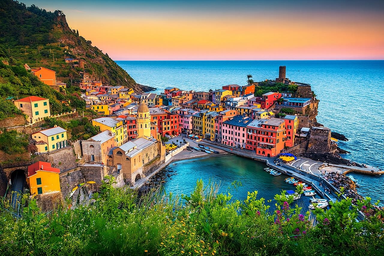 Cinque Terre via Pisa Tower Tour from Florence Semi Private