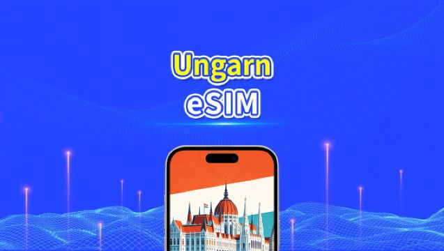 Ungarn eSIM | 5G/4G | Tägliches/Gesamtdatenpaket | 1-30 Tage | 24-Stunden-Abrechnung | QR-Code