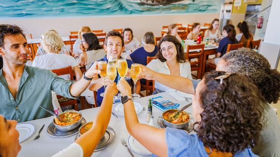 Lisbon Small-Group Walking Tour: Wine, Seafood Lunch, Ferry Ride