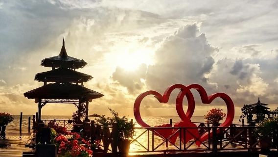 センポルナ マブール島*半日帰りツアー*【貝殻|マブール島の有名な水上コテージ|チェックイン|バジャウ族】