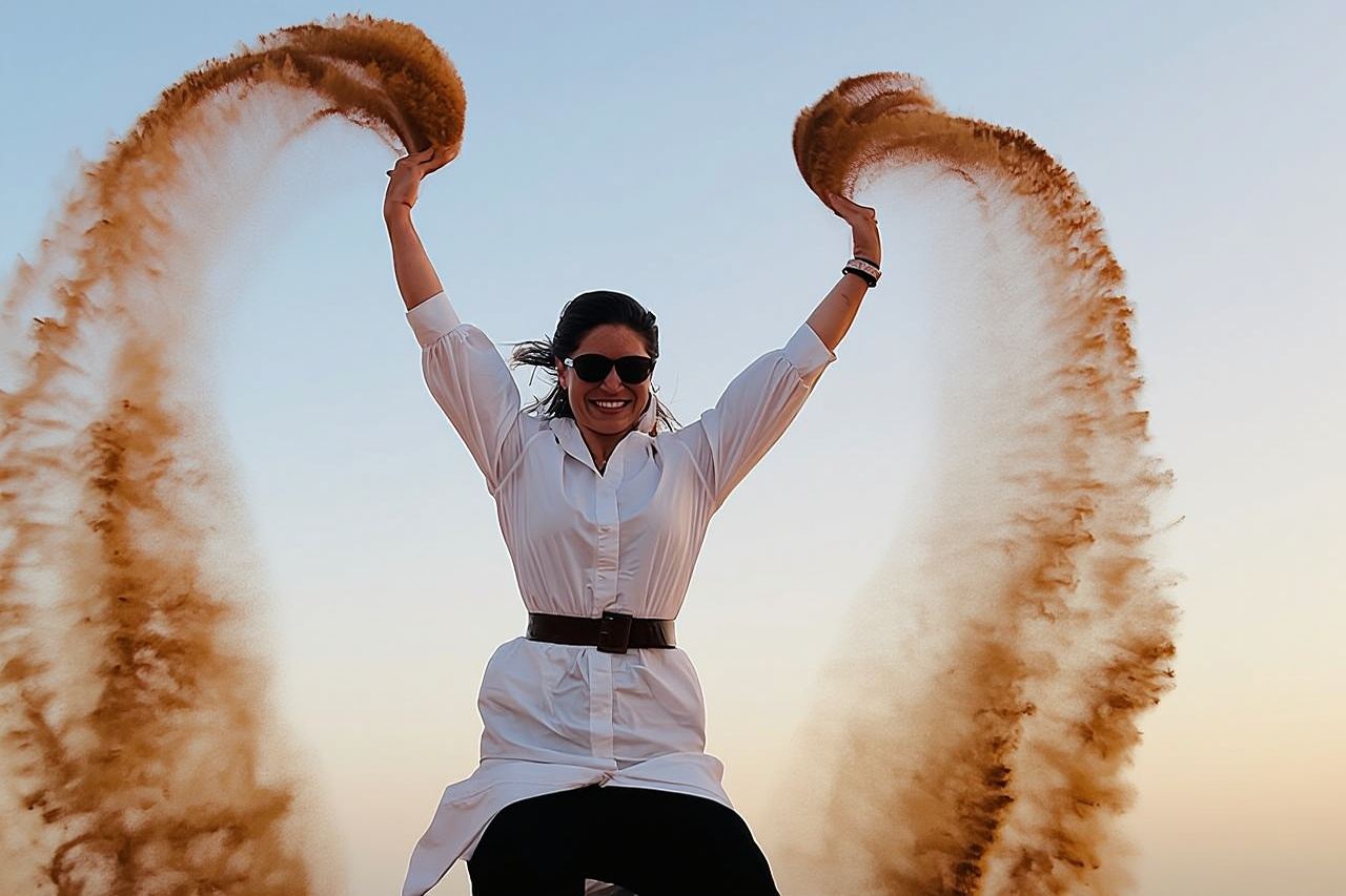 Safari mattutino sulle dune rosse con sandboarding e giro in cammello