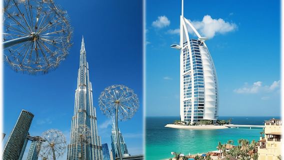 Burj Khalifa At The Top and Burj Al Arab tour with private transfer