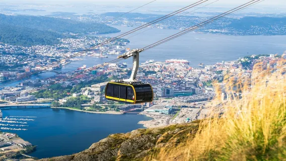 Round-trip cable car ticket to Ulriken in Bergen, Norway