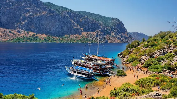 Gita in barca alle isole dell'Egeo a Marmaris con pranzo e bevande illimitate