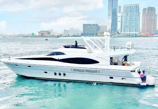 Hong Kong Yacht Charter: 70ft Luxury Western-Style Private Yacht (Capacity: 43) - Group Sea Outing [Free Lunch + Inflatable Trampoline + Floating... Hong Kong Yacht Charter: 70ft Luxury Western-Style Private Yacht (Capacity: 43) - Group Sea Outing [Free Lunch + Inflatable Trampoline + Floating...