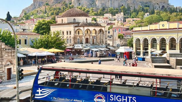 Hop on Hop Off Classic tour of Athens, Piraeus & Beaches 
