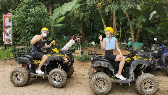 Featured tour starting at 3448 THB: Phuket Big Buddha : Zipline 10 + ATV 250CC 60 mins +Transfer