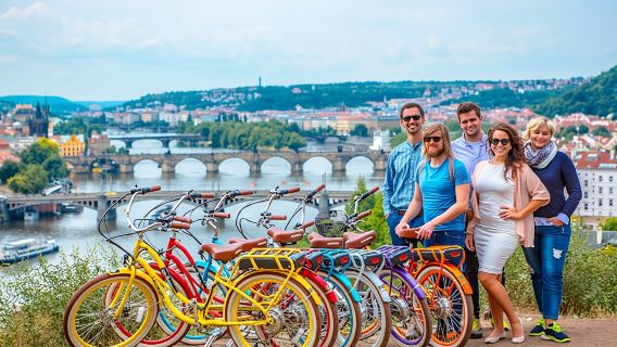 7 best views of Prague e-bike tour