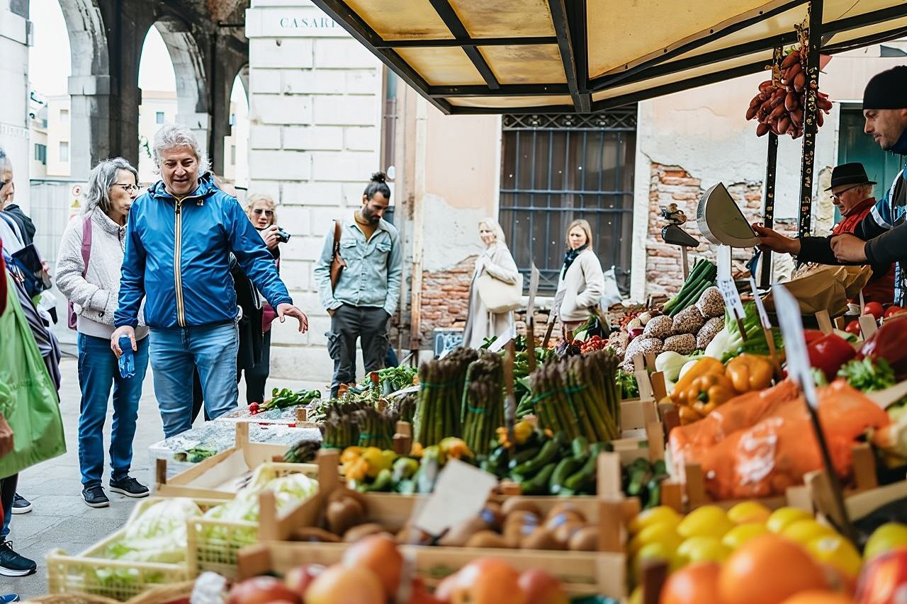 Tour del Mercato di Rialto con lezione pratica di cucina, vino e tiramisù