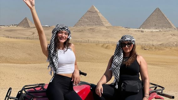 Giza Pyramids,Sphinx,Camel Ride,ATV Bike,Shopping, Dinner cruise