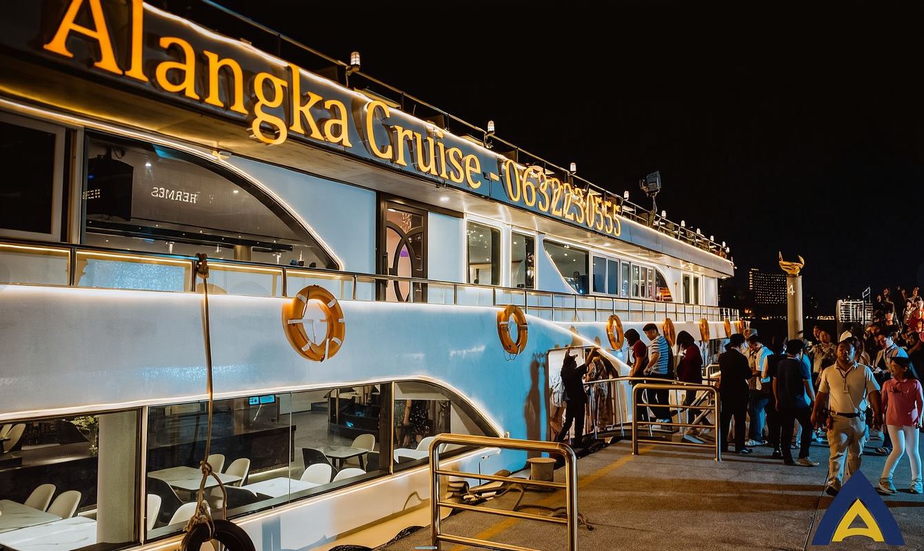 ALANGKA호 야간 메남강 유람 (아이콘시암 승선)