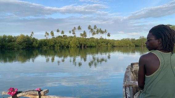 Sunset Canoe Tour on a River within the Mangroves