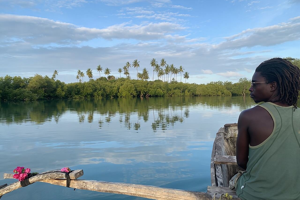 Sunset Canoe Tour on a River within the Mangroves