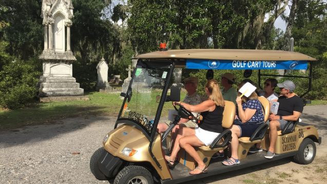 Golf Cart Tours, Bonaventure Cemetery Savannah Cruzers