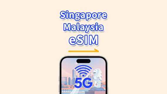 Singapore & Malaysia eSIM | 5G/4G | High Speed Data | 1-30days | QR code