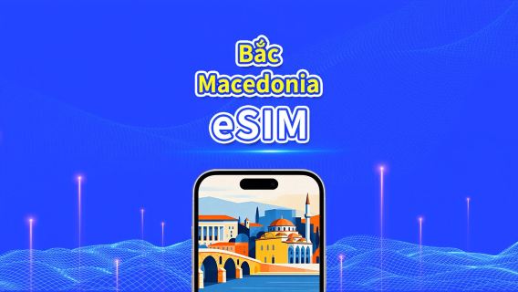 eSIM Macedonia | 4G | Gói dữ liệu hàng ngày/tổng | 1-30 ngày | Hóa đơn 24 giờ | mã QR