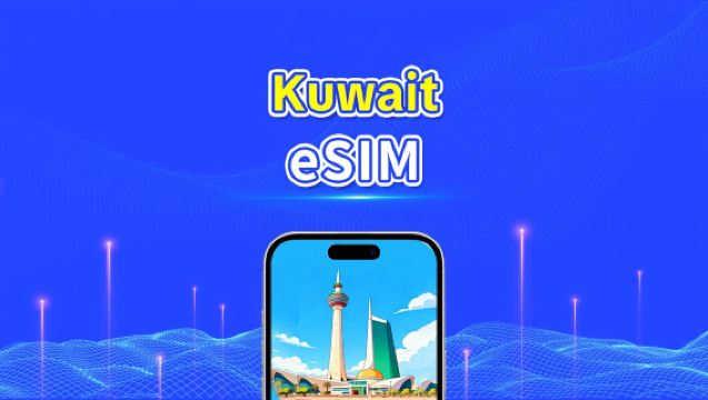 eSIM do Kuwait | 5G/4G | Dados de alta velocidade | 24 horas | Dias opcionais de 1 a 30 dias | Código QR