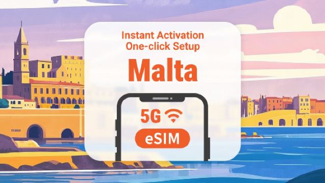eSIM Malta 5G | Pakiet danych na 3-30 dni | Szybka aktywacja jednym kliknięciem | Brak konieczności oczekiwania na dostawę | Kod QR