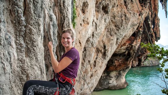 Beginner's Half-Day Rock Climbing Tours at Railay Beach Krabi