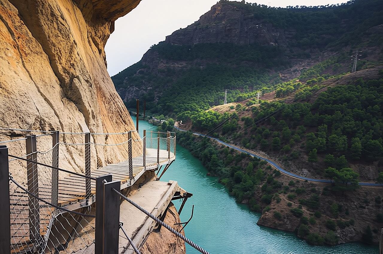 Visita guiada al Caminito del Rey con servicios de traslado desde El Chorro.