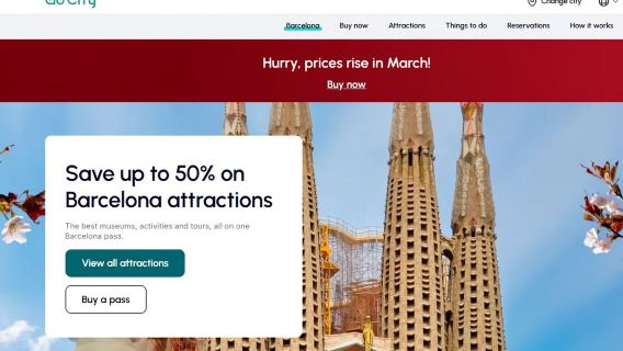 Barcelona City Pass (offizielles Ticket + 45+ Attraktionen + Führung durch Sagrada Familia, Casa Milà, Casa Batlló und mehr)