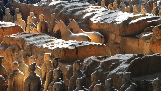 西安秦始皇兵馬俑+麗山園5人內私人講解服務√普通話講解√英文講解√日文講解